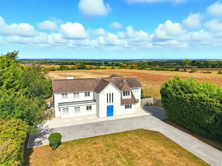 New build aerial view