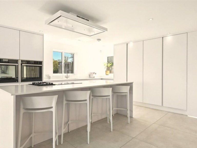 Modern kitchen refurbishment with island